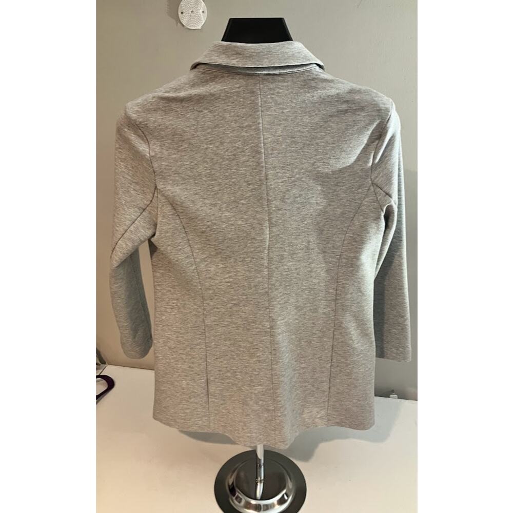 Metaphor Elegant Light Gray Cotton Blazer - Picture 2 of 6